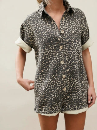 Women's Button-Down Romper