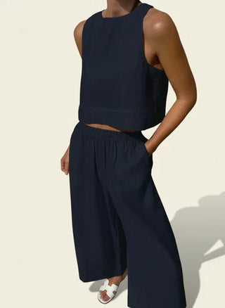 Women's Cropped Two-Piece Set