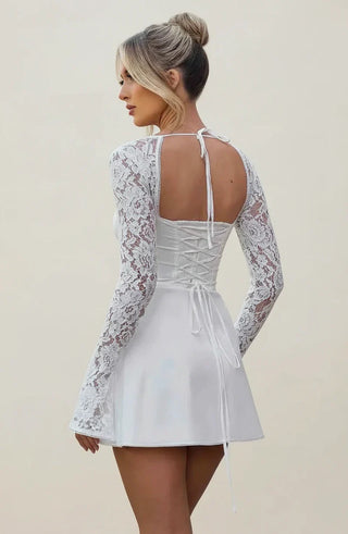 Women's Long Sleeve A-Line Mini Dress