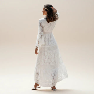 Women's Long Sleeve Boho Maxi Dress