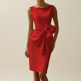 Women's Sleeveless Cocktail Midi Dress