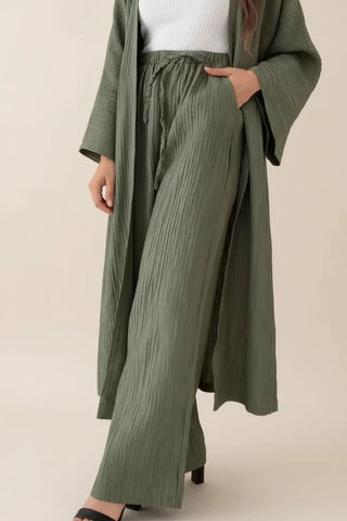 Women's Wide-Leg Pant Set