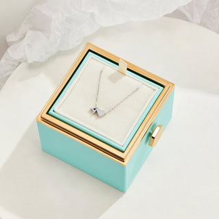 Forever Love & Letter Silver Necklace