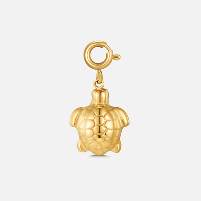 Golden Turtle Charm
