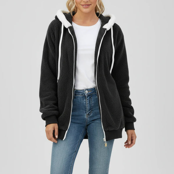 Women's Hooded Zip-Up Sweater