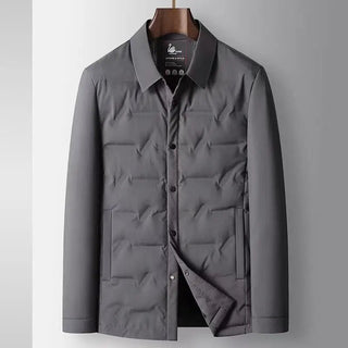 Men's Button-Down Padded Collar Jacket