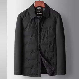 Men's Button-Down Padded Collar Jacket