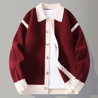 Men's Button-Front Sweater Jacket