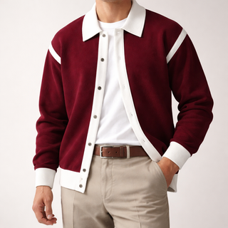 Men's Button-Front Sweater Jacket