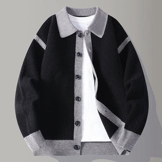Men's Button-Front Sweater Jacket