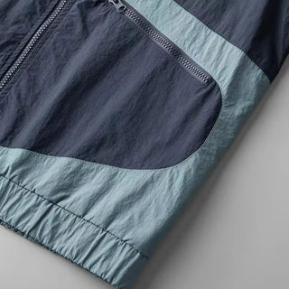 Men's Color Block Hooded Jacket