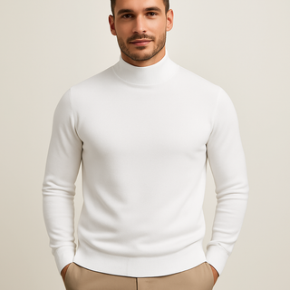 Men's Fitted Turtleneck Sweater
