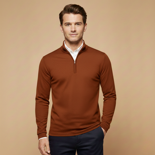 Men's Quarter-Zip Pullover Sweater