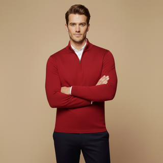 Men's Quarter-Zip Pullover Sweater