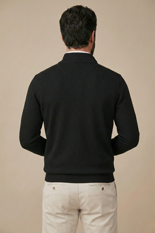 Men's Quarter-Zip Regular Fit Sweater