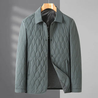 Men's Quilted Button-Down Jacket