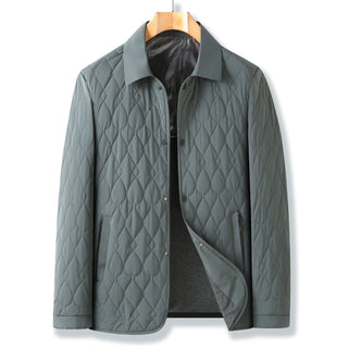 Men's Quilted Button-Down Jacket