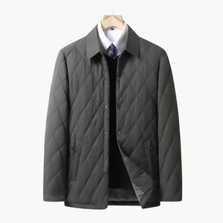 Men's Quilted Collared Jacket