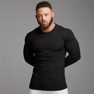 Men's Ribbed Long Sleeve Sweater