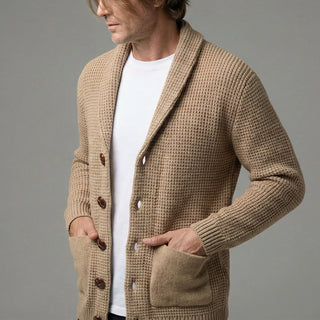 Men's Shawl Collar Cardigan Sweater