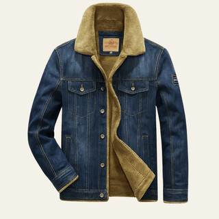 Men's Sherpa Collar Denim Jacket