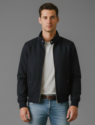 Men's Stand Collar Bomber Jacket