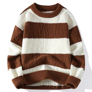 Men's Striped Crew Neck Sweater
