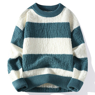 Men's Striped Crew Neck Sweater