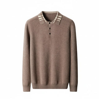 Men's Long Sleeve Polo Sweater