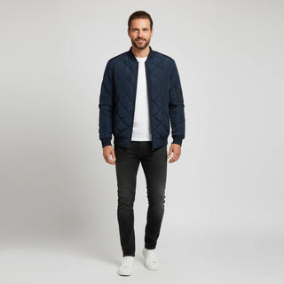 Men's Quilted Bomber Jacket