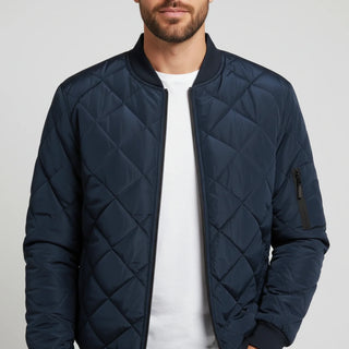 Men's Quilted Bomber Jacket