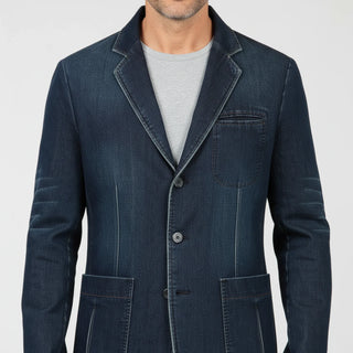 Men's Denim Casual Blazer Jacket