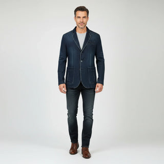 Men's Denim Casual Blazer Jacket