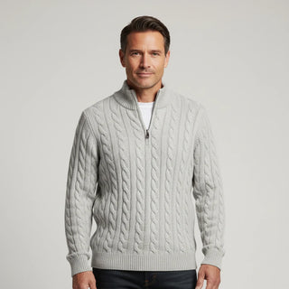 Men's Zip Neck Sweater