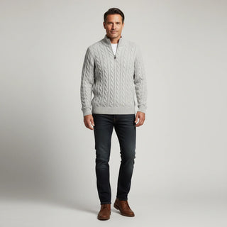 Men's Zip Neck Sweater