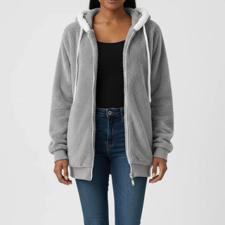 Women's Hooded Zip-Up Sweater
