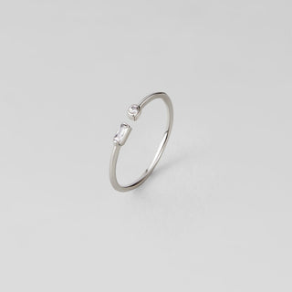 Serena Silver Crystal Ring