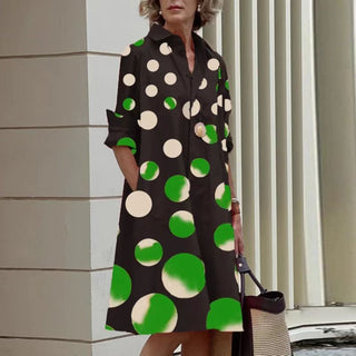 Women's Button-Down Shirt Midi Dress