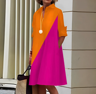 Women's Button-Down Shirt Midi Dress