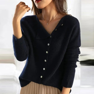 Women's Button-Front Knit Sweater