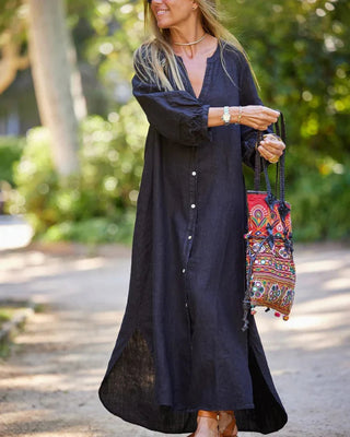 Women's Button-Front Maxi Dress