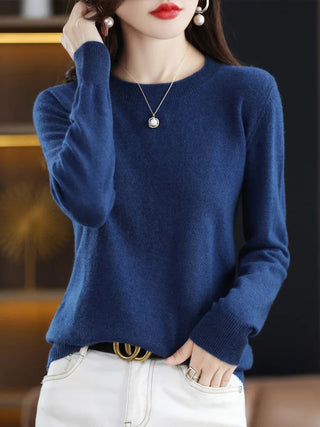 Women's Fitted Crew Neck Sweater