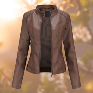 Women's Fitted Stand Collar Jacket