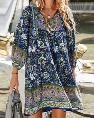 Women's Floral A-Line Mini Dress