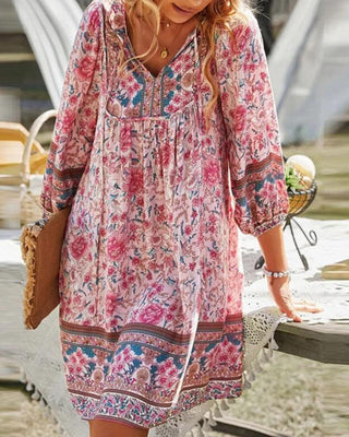 Women's Floral A-Line Mini Dress