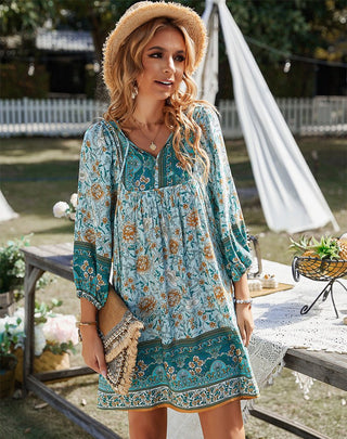 Women's Floral A-Line Mini Dress