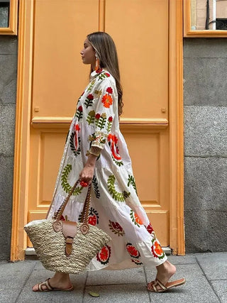 Women's Floral Tiered Maxi Dress