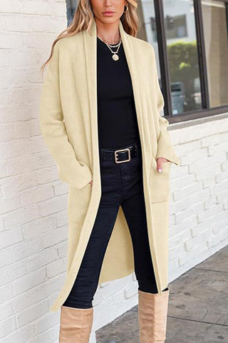 Women's Long Open Front Cardigan Jacket