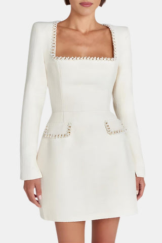 Women's Long Sleeve A-Line Mini Dress