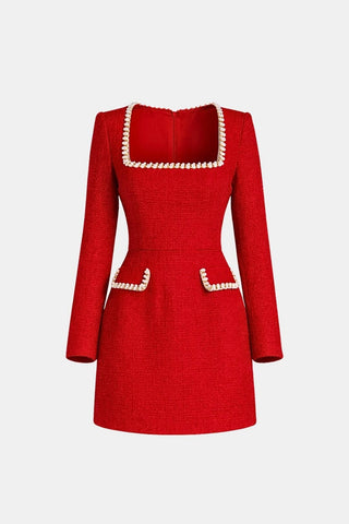 Women's Long Sleeve A-Line Mini Dress
